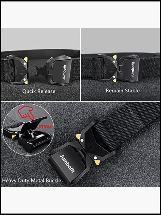 Tactical Nylon Belt with Quick-Release Buckle & Molle Pouch main image 7